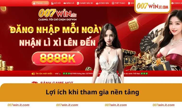 Lợi ích khi tham gia nền tảng