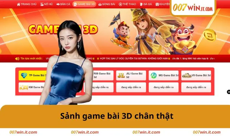 007WIN 28 Sảnh game bài 3D chân thật