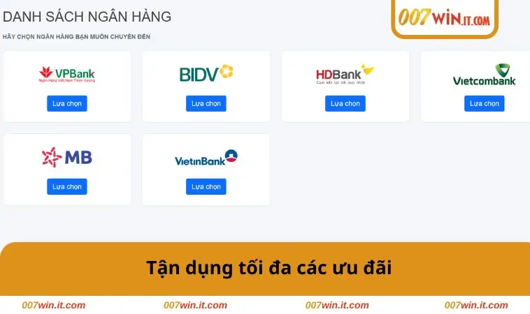 Tận dụng tối đa các ưu đãi