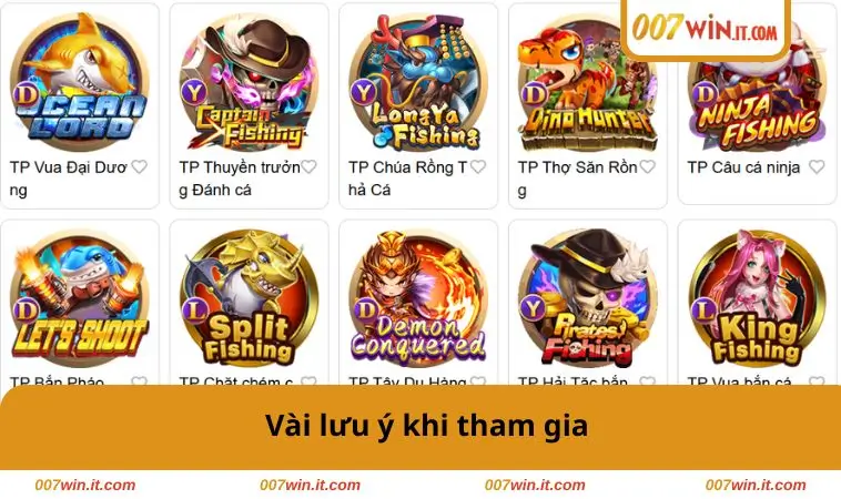 Vài lưu ý khi tham gia